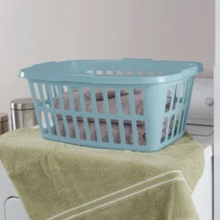1.5 Bu Laundry Basket Pewter Aqua - Brightroom™ 7 1.5 Bu Laundry Basket Pewter Aqua - Brightroom™ -Brightroom Sales GUEST 03a24a93 0b0a 43d8 b5de 1451a1073e06