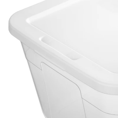 90qt Clear Storage Box White - Brightroom™ 7 90qt Clear Storage Box White - Brightroom™ - Image 7