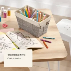 10.25" X 6" X 6" Small Woven Twisted Paper Rope Tapered Basket Gray - Brightroom™ 6 10.25" X 6" X 6" Small Woven Twisted Paper Rope Tapered Basket Gray - Brightroom™ -Brightroom Sales GUEST 064cb96f 909b 49df 9357 b890ce45562e