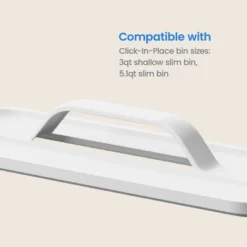 Click In Place Slim Lid With Handle For Plastic Storage Bins Home And Office Organization White- Brightroom™ -Brightroom Sales GUEST 06620b0b b5b6 4445 a4e3 15080544d32d