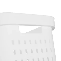 1.5bu Rectangle Modern Laundry Basket - Brightroom™: White Plastic Clothes Basket With Built-In Handles, Medium Size -Brightroom Sales GUEST 0abb0e97 6be7 47a0 87d4 f3a36f00292a