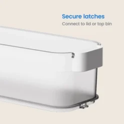 Click In Place 4.5qt Clear Slim Plastic Storage Bin With White Latch For Home And Office Organization - Brightroom™ -Brightroom Sales GUEST 125c1614 5aae 4313 9bf7 6ccb8f3bd729