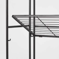 Folding 5 Shelf Narrow Black - Brightroom™ -Brightroom Sales GUEST 12bc455e 7e5e 4b0d 9cf9 12d70d23562e