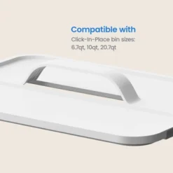 Click In Place Large Lid With Handle For Plastic Storage Bins For Home And Office Organization White - Brightroom™ -Brightroom Sales GUEST 13acad56 bf57 42b2 a97e a572d080c302