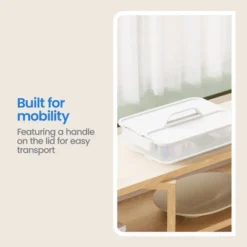 Click In Place Large Lid With Handle For Plastic Storage Bins For Home And Office Organization White - Brightroom™ -Brightroom Sales GUEST 18c59a94 1a10 4d8e 9723 d6887b704f77