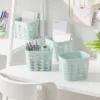 4pk Wave Mini Decorative Basket Mint Green - Brightroom™