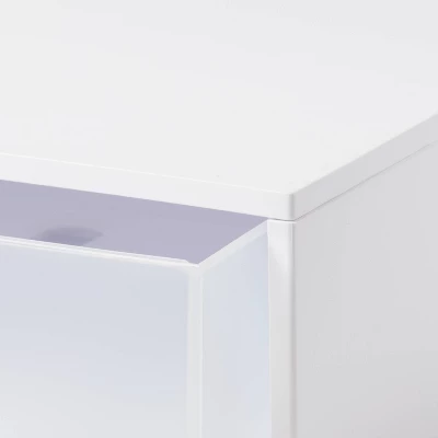 Modern Short Narrow Drawer White 1pc - Brightroom™ 2 Modern Short Narrow Drawer White 1pc - Brightroom™ - Image 2