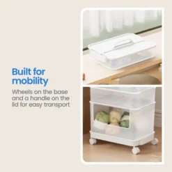 7pc Click In Place Rolling Storage Cart Kit Plastic Storage Home And Office Organization - Brightroom™​ -Brightroom Sales GUEST 221ae4b7 deb7 46d1 9260 bd2bab84ee31