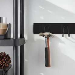 Multi-Purpose Short Garage Tool Hook - Brightroom™: Steel Utility Storage Rack, Black, 30lb Capacity, Powder-Coated Finish
