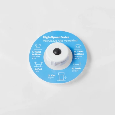 3pc (L-XL-Jumbo) Compression Bags Set Clear - Brightroom™: Vacuum Seal Storage For Clothing & Bedding, Plastic 2 3pc (L-XL-Jumbo) Compression Bags Set Clear - Brightroom™: Vacuum Seal Storage For Clothing & Bedding, Plastic - Image 2