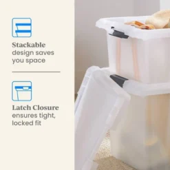 Medium Frosted Latching Storage Box - Brightroom™: Stackable Polypropylene Tote With Lid, 48L Capacity 8 Medium Frosted Latching Storage Box - Brightroom™: Stackable Polypropylene Tote With Lid, 48L Capacity -Brightroom Sales GUEST 26086a48 e4ef 4a9c a11a 7ec2b449b8a7