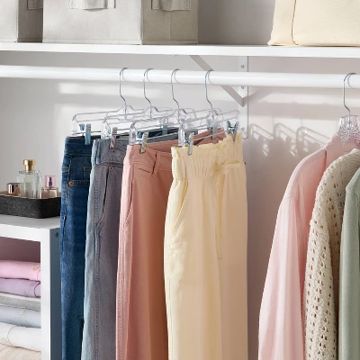 4pk Crystal Skirt/Slack Hanger - Brightroom™ 1 4pk Crystal Skirt/Slack Hanger - Brightroom™