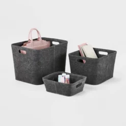 Felt Basket With Stitching - Brightroom™ 5 Felt Basket With Stitching - Brightroom™ -Brightroom Sales GUEST 28a9503f a4a1 4ba4 a7de 0e2505b67450