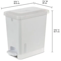 2.7gal Step Trash Can Clear - Brightroom™: Small Pedal-Operated Lid, Bathroom Garbage, Indoor Rectangle, Textured Plastic 9 2.7gal Step Trash Can Clear - Brightroom™: Small Pedal-Operated Lid, Bathroom Garbage, Indoor Rectangle, Textured Plastic -Brightroom Sales GUEST 291e4571 79f3 4d11 94c2 8af146c915fc