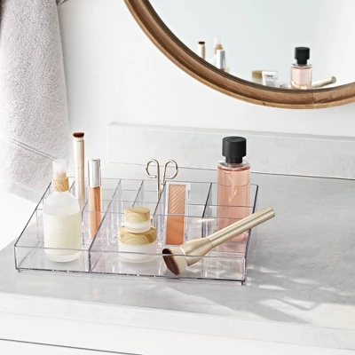 Bathroom Plastic Extra Large Cosmetic Organizer Clear - Brightroom™ 1 Bathroom Plastic Extra Large Cosmetic Organizer Clear - Brightroom™