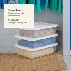 28qt Clear Under Bed Storage Box White - Brightroom™ 12 28qt Clear Under Bed Storage Box White - Brightroom™ -Brightroom Sales GUEST 33752212 3bd0 43e7 a857 873cbdc95ff5