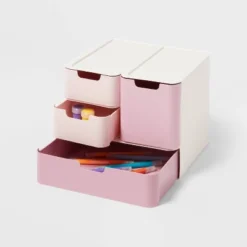 Modular Storage Drawer Set Pink - Brightroom™ 5 Modular Storage Drawer Set Pink - Brightroom™ -Brightroom Sales GUEST 426cf388 a3c0 4555 b9b4 7518b4037bbd