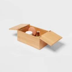 6" X 9" X 4" Rectangular Hinge Lid Bamboo Countertop Organizer - Brightroom™ -Brightroom Sales GUEST 448d43d4 ccde 4178 8ab1 21a8ac437e38