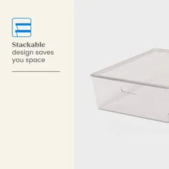 26L Stacking Clear Bin With Lid - Brightroom™: Plastic, Stackable, Universal Storage, 21.53" X 14.92" X 5.9" 6 26L Stacking Clear Bin With Lid - Brightroom™: Plastic, Stackable, Universal Storage, 21.53" X 14.92" X 5.9" -Brightroom Sales GUEST 45118b5c 8c98 410e 9a14 28f411e5270a