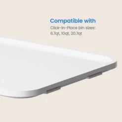 Click In Place Large Lid For Plastic Storage Bins For Home And Office Organization White - Brightroom™ -Brightroom Sales GUEST 519dba91 3966 4056 922d 3ce9208e44e8