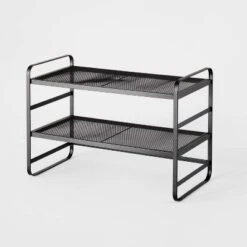 2 Tier Shoe Rack Metal Mesh - Brightroom™ -Brightroom Sales GUEST 526c6366 f577 4843 a484 8fd156aad026