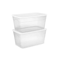 90qt Clear Storage Box White - Brightroom™ 18 90qt Clear Storage Box White - Brightroom™ -Brightroom Sales GUEST 641a6d12 62cc 47e4 a646 f4be289cd35d