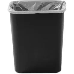 7.8gal Swing Top Waste Can Black - Brightroom™: Indoor Trash Bin With Lid, Textured Plastic, 21.375" Height 14 7.8gal Swing Top Waste Can Black - Brightroom™: Indoor Trash Bin With Lid, Textured Plastic, 21.375" Height -Brightroom Sales GUEST 653d4391 bfe6 42bf 94a4 02d3da0446b1