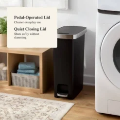 45L Slim Resin Step Trash Can With Stainless Band - Brightroom™ 5 45L Slim Resin Step Trash Can With Stainless Band - Brightroom™ -Brightroom Sales GUEST 684c3acf d74a 42ea 9589 5b05ea649886