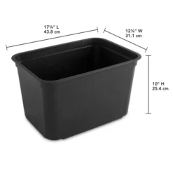 26.2qt Heavy Duty Storage Bin - Brightroom™: Black Plastic, Stackable & Portable, Universal Storage Solution 13 26.2qt Heavy Duty Storage Bin - Brightroom™: Black Plastic, Stackable & Portable, Universal Storage Solution -Brightroom Sales GUEST 7adcb98c 6476 4bbb aa17 6aab822be76c