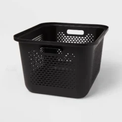 Medium Decorative Plastic Bin With Cutout Handles - Brightroom™ 6 Medium Decorative Plastic Bin With Cutout Handles - Brightroom™ -Brightroom Sales GUEST 7cd07dff 82de 4d68 a827 22c552cbd443