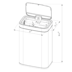 Motion Wastebasket With Liner - Brightroom™ -Brightroom Sales GUEST 7f75f16e 95a3 4cab a642 97207e054cc7