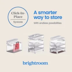 7pc Click In Place Rolling Storage Cart Kit Plastic Storage Home And Office Organization - Brightroom™​ -Brightroom Sales GUEST 81525dcd b02f 4202 b70f 7111ebe8b093