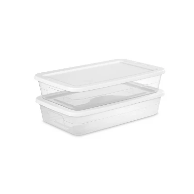 41qt Clear Under Bed Storage Box White - Brightroom™ 9 41qt Clear Under Bed Storage Box White - Brightroom™ - Image 9