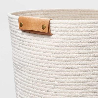 Decorative Coiled Rope Basket White - Brightroom™ 2 Decorative Coiled Rope Basket White - Brightroom™ - Image 2