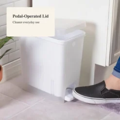 2.7gal Step Trash Can Clear - Brightroom™: Small Pedal-Operated Lid, Bathroom Garbage, Indoor Rectangle, Textured Plastic 7 2.7gal Step Trash Can Clear - Brightroom™: Small Pedal-Operated Lid, Bathroom Garbage, Indoor Rectangle, Textured Plastic -Brightroom Sales GUEST 8c1748ac b6f2 4a41 ad2e 5e8e078532b9