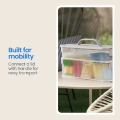 Click In Place 3qt Clear Shallow Slim Plastic Storage Bin With White Latch For Home And Office Organization - Brightroom™ -Brightroom Sales GUEST 8c6aa7ea 9b76 4f7a a290 53b2aaea3ccf