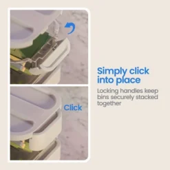 Click In Place 6.7qt Clear Shallow Plastic Storage Bin With White Latch For Home And Office Organization - Brightroom™ -Brightroom Sales GUEST 917761a8 62ad 45b4 9419 69449053ec96