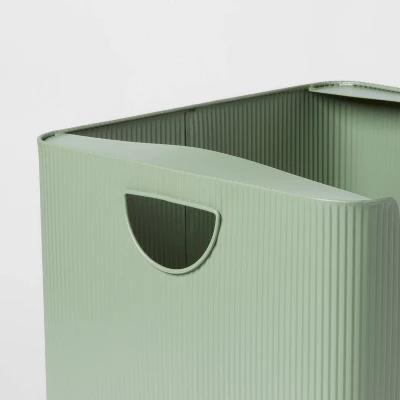 Metal Bin Large Open Front Green - Brightroom™ 2 Metal Bin Large Open Front Green - Brightroom™ - Image 2