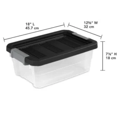16qt Heavy Duty Latching Clear Storage Box - Brightroom™: Portable Plastic Bin, Universal Storage, Black, Lidded 13 16qt Heavy Duty Latching Clear Storage Box - Brightroom™: Portable Plastic Bin, Universal Storage, Black, Lidded -Brightroom Sales GUEST ae0871b6 5f27 4f07 a864 0d3c84c3cdfc