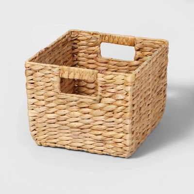 Woven Water Hyacinth Milk Crate - Brightroom™ 5 Woven Water Hyacinth Milk Crate - Brightroom™ - Image 5