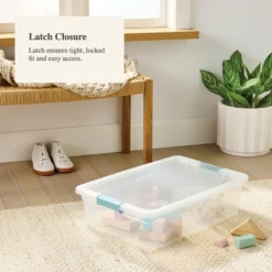 32qt Clear Storage Bin With Latches - Brightroom™ 5 32qt Clear Storage Bin With Latches - Brightroom™ -Brightroom Sales GUEST b8587399 4647 4e57 913b 4c32b806bdb6