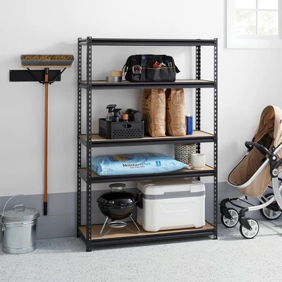 48"x72"x18" 5 Tier Heavy Duty Boltless Steel Shelving Unit - Brightroom™ 1 48"x72"x18" 5 Tier Heavy Duty Boltless Steel Shelving Unit - Brightroom™