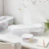 Click In Place Slim Lid For Plastic Storage Bins For Home And Office Organization White - Brightroom™