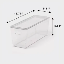 5L Stacking Clear Bin With Lid - Brightroom™: PET, Stackable, Universal Storage, Handles, 13.77" X 5.11" 7 5L Stacking Clear Bin With Lid - Brightroom™: PET, Stackable, Universal Storage, Handles, 13.77" X 5.11" -Brightroom Sales GUEST c19bcc0a dafe 41e3 8571 b848afadea5d