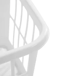 1.25bu Laundry Basket White - Brightroom™: Plastic Clothes Hamper With Built-In Handles, Medium Size, Portable Storage -Brightroom Sales GUEST c75b598d e861 4b67 972a 990b3e24858f