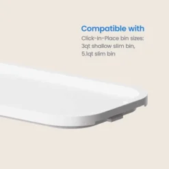 Click In Place Slim Lid For Plastic Storage Bins For Home And Office Organization White - Brightroom™ 11 Click In Place Slim Lid For Plastic Storage Bins For Home And Office Organization White - Brightroom™ -Brightroom Sales GUEST c85454ab 91be 4df1 ad1e 2e41830dd455