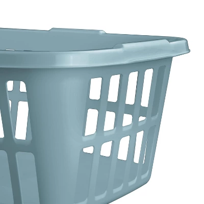 1.5 Bu Laundry Basket Pewter Aqua - Brightroom™ 5 1.5 Bu Laundry Basket Pewter Aqua - Brightroom™ - Image 5