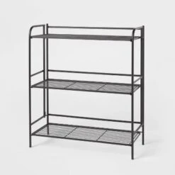 Folding 3 Shelves Black - Brightroom™ -Brightroom Sales GUEST ce208200 283a 4e2e b8fc a1dfb6696770
