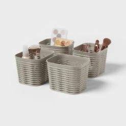 4pk Wave Decorative Basket Mini Gray - Brightroom™ 5 4pk Wave Decorative Basket Mini Gray - Brightroom™ -Brightroom Sales GUEST cf9f0926 ad9e 4790 bb70 835c264b6735