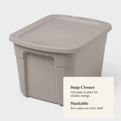 18gal Non-Latching Storage Tote Gray - Brightroom™ 5 18gal Non-Latching Storage Tote Gray - Brightroom™ -Brightroom Sales GUEST d628e126 0b63 4343 8f76 a14188377986